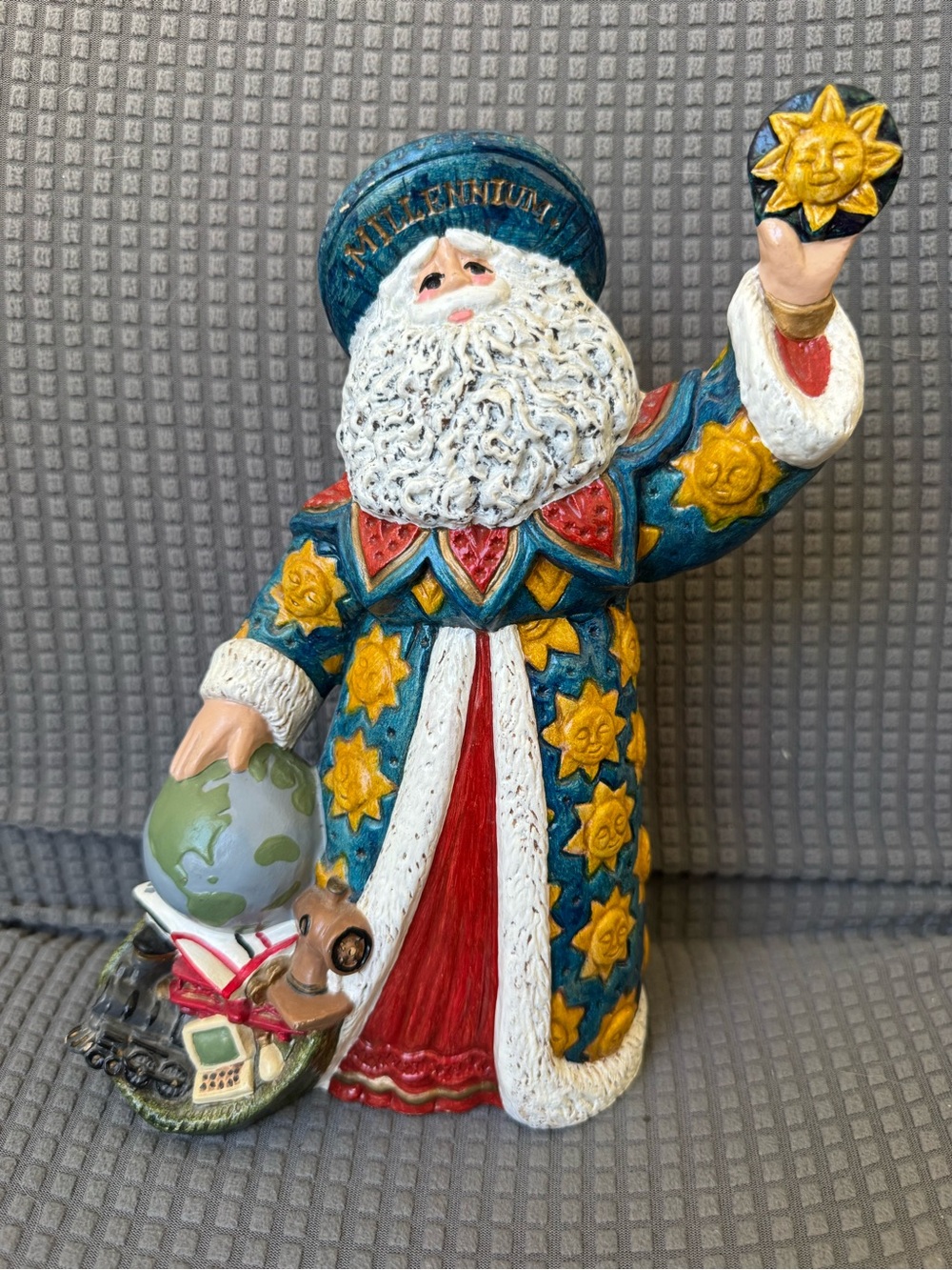Gare Millennium Santa Vintage 1999 Celestial Whimsical Sun Figurine